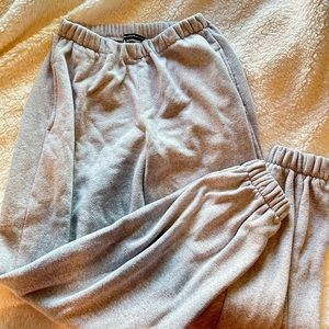 brandy melville grey sweats 🤍
